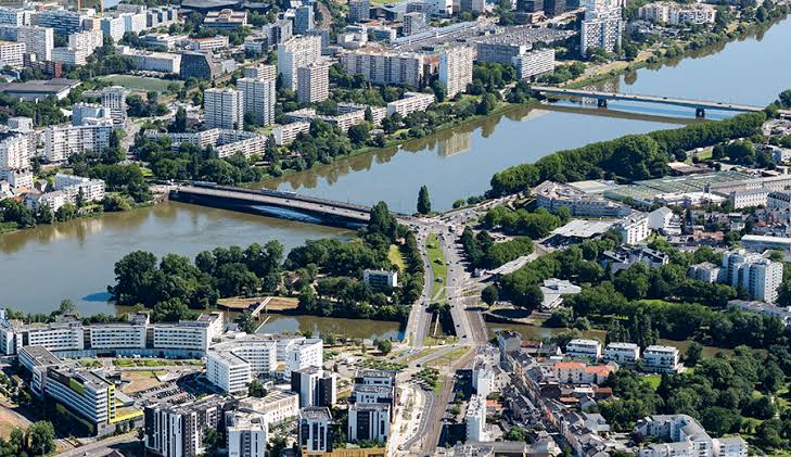Vue de Pirmil à Nantes